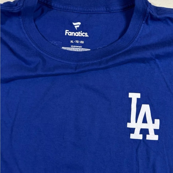 Fanatics Los Angeles Dodgers Team #1 Dad Graphic Blue SS T-Shirt Men’s Size XL - Picture 4 of 8